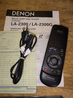 Laserdisc Laserdisk Denon La 2300, příslušenství,čti popis - 3