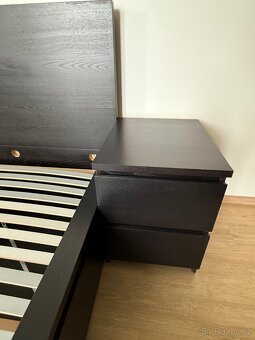 Postel Ikea Malm 180x200 s prislusenstvim - 3