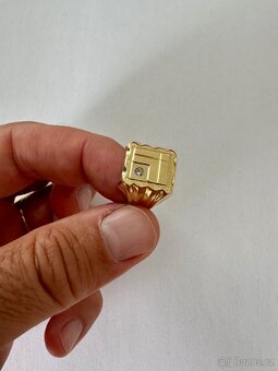 Zlatý pánský prsten 14K 4,10 g, vel. 58 - 3