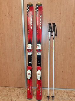 Set - sjezdové lyže Atomic 130cm + boty+hůlky - 3