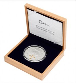 Stříbrná kilogramová mince Český lev 2023 s citríny - 3