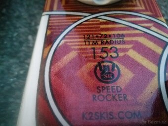 lyže 153  + lyžáky 40 - 3