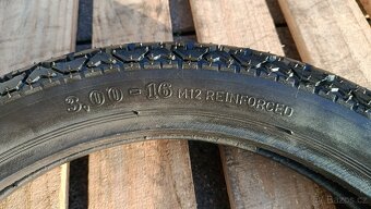 Barum 3,00-16 M12 originál nejetá pneu pro Jawa  ČZ - 3