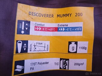 Spacák discover mummy 200 -- +25/+5/-2°C - 3