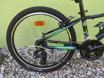 Značkové dětské horské kolo Superior 24 "(černá/zelená) - 3
