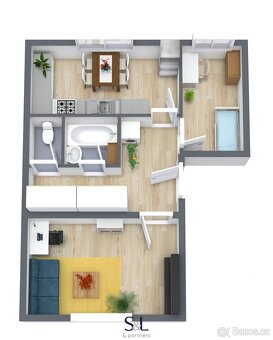 Pronájem byty 2+1, 56 m2 - Stráž pod Ralskem, ev.č. 01167 - 3