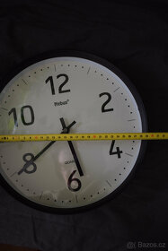 Nástěnné hodiny Mebus, černé, průměr 29cm - 3