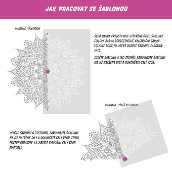 Šablona na malování MANDALA - 3