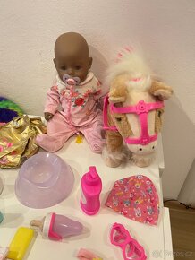 Set Baby Born panenka+ kůň + doplňky vše jako nové - 3