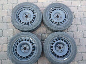 Plechová kola,sada,5x112,ET33,Conti,205/60 R16,2x7,5/2x6mm - 3