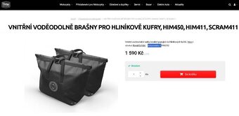 VNITŘNÍ VODĚODOLNĚ BRAŠNY PRO HLINÍKOVĚ KUFRY, HIM450, HIM41 - 3