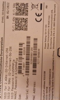 Zyxel O2 GateWay router - 3