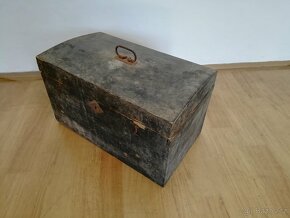 Vojenský dřevěný kufr, truhla, truhlice,... - 3
