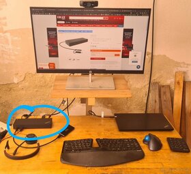 Lenovo Thinkpad USB-C Dock (40AF) + zdroj PC 7900Kč - 3