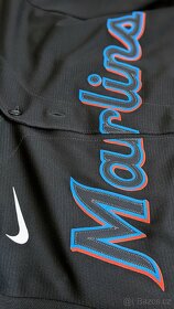 MLB Nike Miami Marlins Black Jersey M - 3