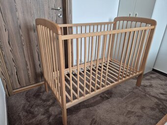 Dětská postýlka s nastavitelnou výškou roštu ve 3 úrovních - 3