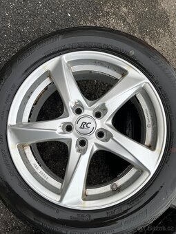 4x Alu kola 5x100 16” + pneu letní 205/55R16 - 3