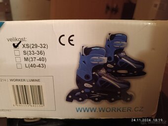 Nastavitelné brusle 2v1 WORKER Lumine XS (29-32) - 3