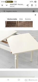 Jídelní stůl rozkládací Ikea Ingatorp - 3