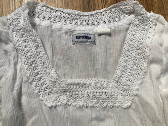 Bílé šaty s madeirovou krajkou (vel. 38) - 3