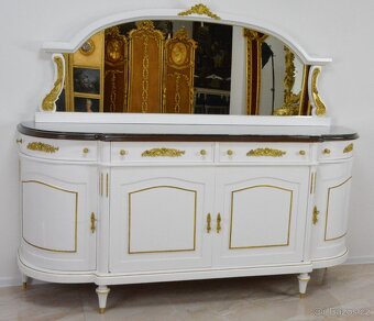 Zámecký jídelní set - 11 částí - zdobený bronzem - 3