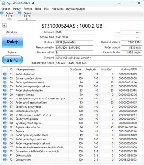 HDD 3,5" 1 TB SATA3 Seagate Barracuda 7200.12 - 3