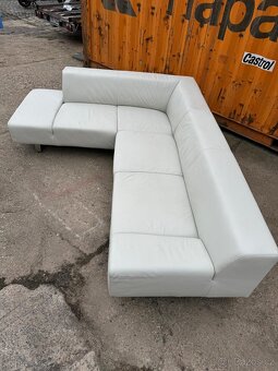 Gauč bílá kůže - 3