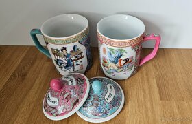 Hrnky asijské motivy 2 ks - 3