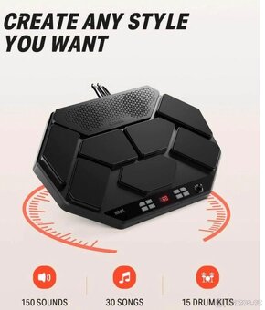 Přenosná sada elektronických bicích Donner DED-50T - 3