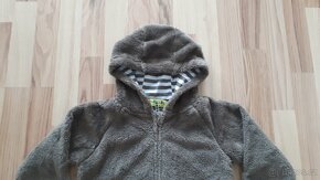 Hnědá chlupatá mikina PIDILIDI, vel. 128 - 3