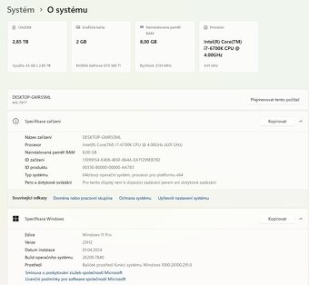 CZC Fenix,i7-6700,WIN 11,RAM 8GB,SSD 128GB+HDD 3TB,monitor - 3