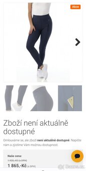 Černé zimní legíny Equitheme - 3