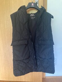 sytě černá vesta, vestička ZARA KIDS, dívčí vel. 140 - 3