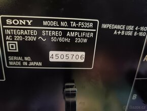 Sony TA-F535R stereo zesilovač - 3
