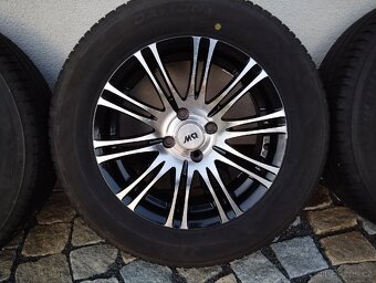 ALU 4x100 r15x6,5j ET 35, 195/65/15 letní - 3