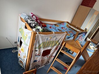 Dētská vyvýsená postel od Domestav se skluzavkou - 3