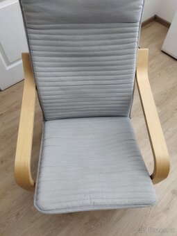 Křeslo ikea šedy potah - 3