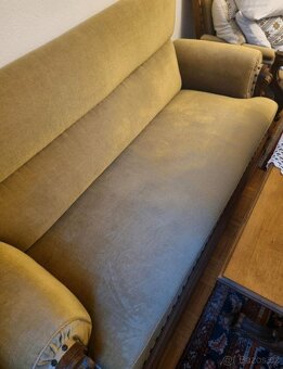 Starožitná sedací souprava se stolem - 3