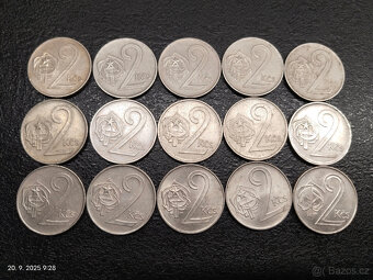15x 2kčs Československo - 3