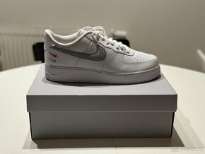 Nike air force 1 ‘07 white/wolf grey - picante red 47 - 3