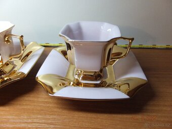 Růžový porcelán šapo Empír H&C Chodov. - 3