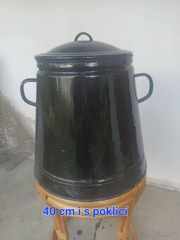 Stary smaltovaný hrnec - 3
