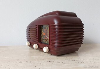 Art Deco starožitné rádio Talisman, krásný stav, plně funkčn - 3