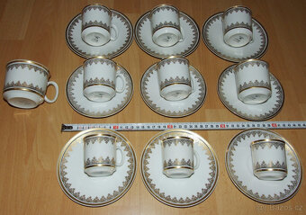 část čajového servisu Josefína - porcelánka Loučky, pěkný - 3