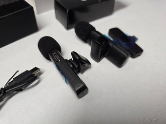Bezdrátový klopový mikrofon, USB-C, 2kusy - 3