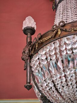 Velký starožitný lustr Ludvík XVI - Hruška - 3