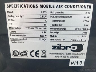 ZIBRO 2,5Kw klimatizace, vysoušeč - 3