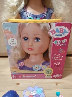 česací hlava zn.Baby Born...50,- balíkovna - 3