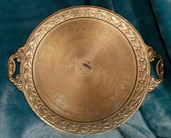 Vintage historický tác (mísa) podnos s dekorem 28 cm - 3