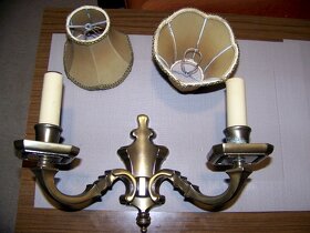 MOSAZNÁ DVOULAMPA NA ZEĎ.... - 3